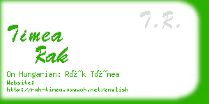 timea rak business card